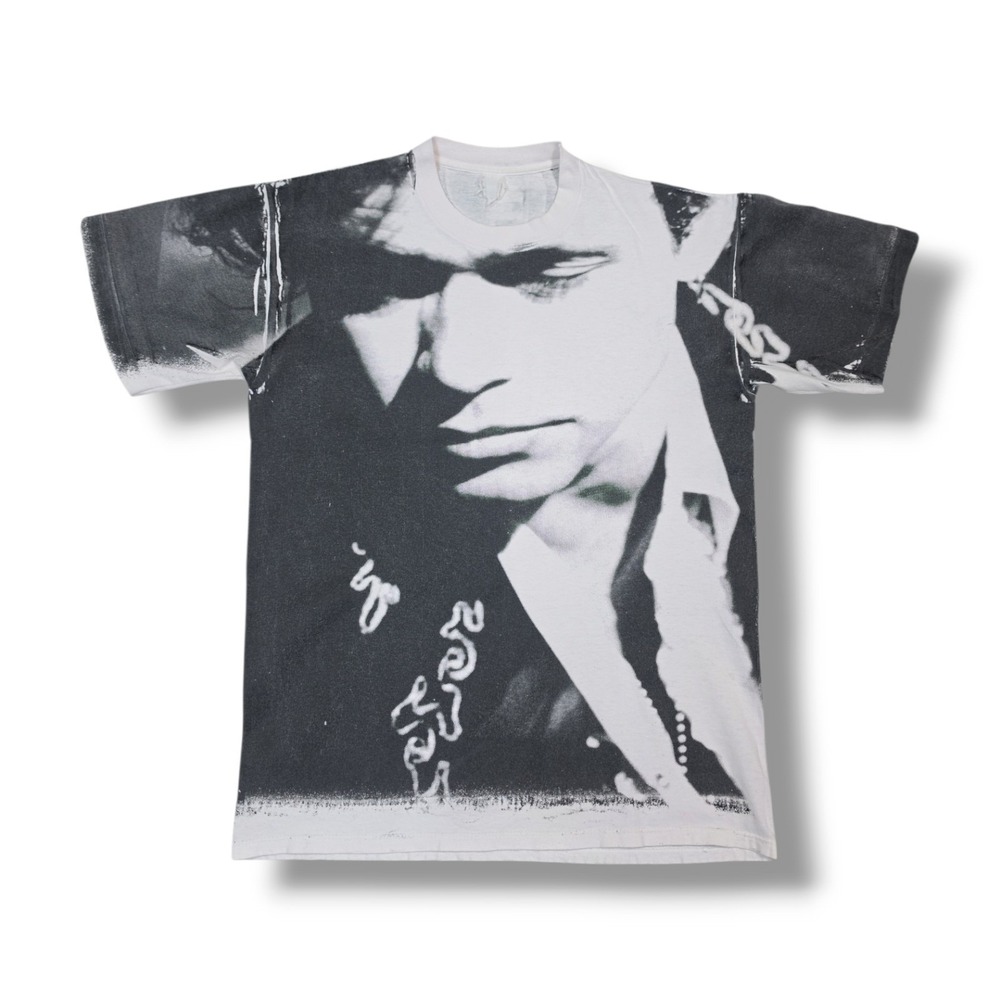 Vintage 1992 JOHN COUGAR MELLENCAMP All Over Print World Tour T-Shirt M